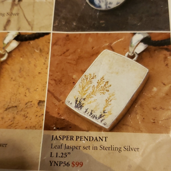 Psilomelane Dendrite pendant 925 sterling silver - Picture 4 of 4